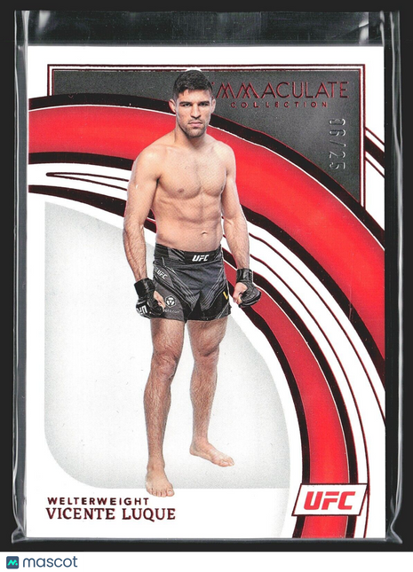 2022 Vicente Luque Immaculate UFC Red /25 #97