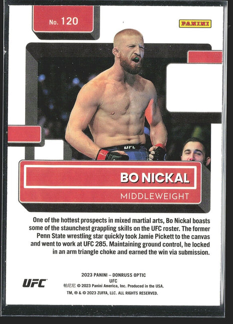 2023 Bo Nickal Optic UFC Rated Rookie Rc #120