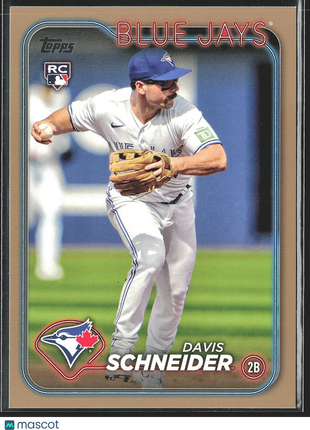 2024 Davis Schneider Topps Series 1 Gold /2024 #189 Blue Jays Rc