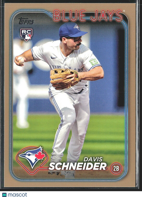 2024 Davis Schneider Topps Series 1 Gold /2024 #189 Blue Jays Rc