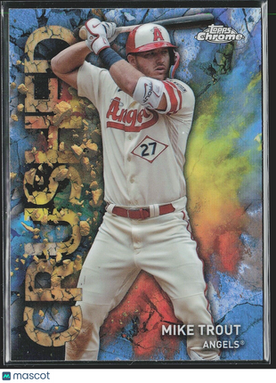 2023 Mike Trout Topps Chrome Update Crushed sp #c-14 Angels