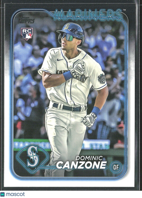 2024 Dominic Canzone Topps Series 1 Rc Rookie #195 Mariners