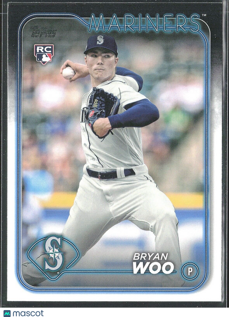 2024 Bryan Woo Topps Series 1 Rc Rookie #12 Mariners