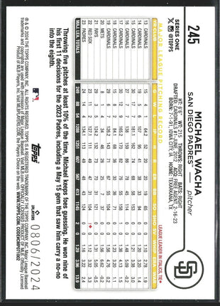 2024 Michael Wacha Topps Series 1 Gold /2024 #245 padres