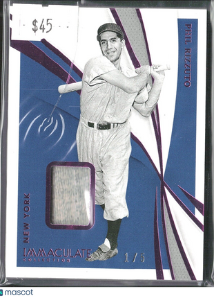 2021 Phil Rizzuto Immaculate Pink GU Jersey Relic /5 #15