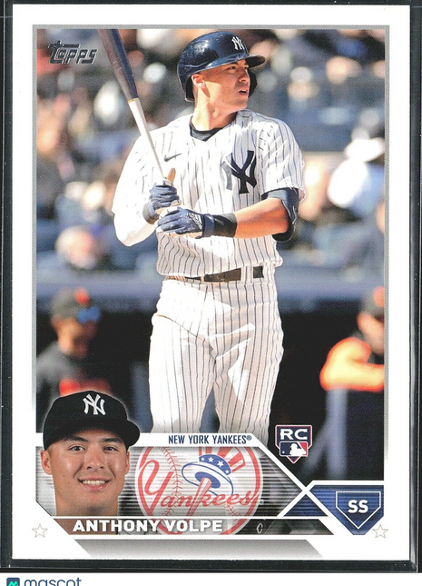 2023 Anthony Volpe Topps Complete Sets Rc Rookie #460 Yankees