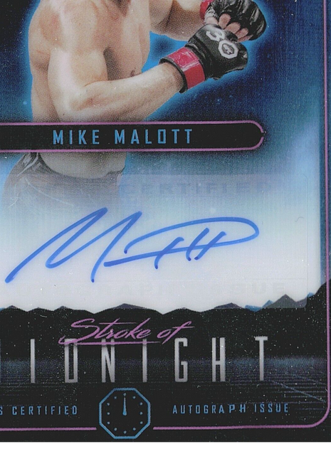 2024 Mike Malott Topps Stroke of Midnight Auto UFC