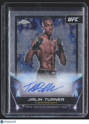 2024 Jalin Turner Topps Chrome UFC Signatures Card Auto