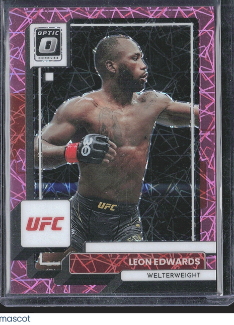 2023 Leon Edwards Optic Pink Velocity /79 #3 UFC