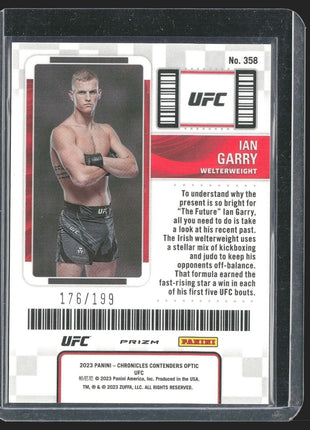 2023 Ian Garry Optic Contenders Red Season Ticket /199 #358 UFC