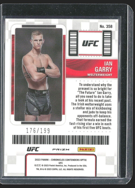 2023 Ian Garry Optic Contenders Red Season Ticket /199 #358 UFC