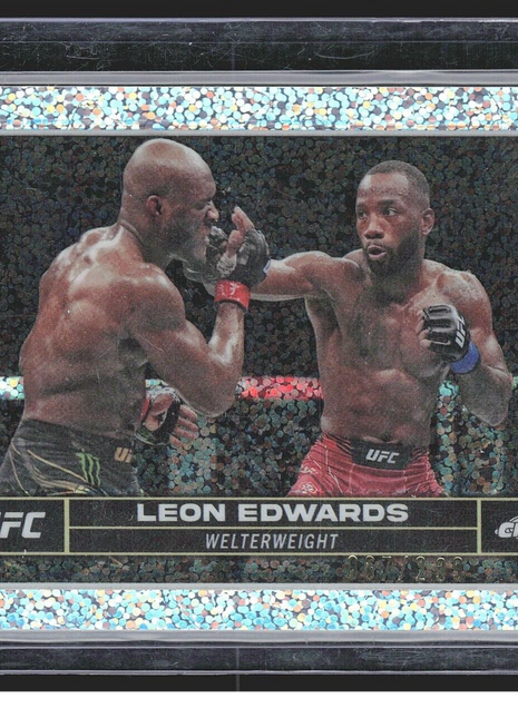 2024 Leon Edwards Topps Chrome Speckle Refractor /299 #115 UFC