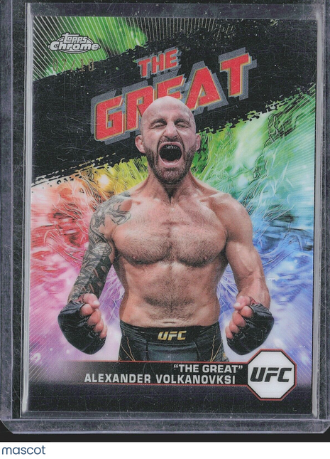 2024 Alexander Volkanovski Topps Chrome AKA "The Great" Black Refractor /10 UFC