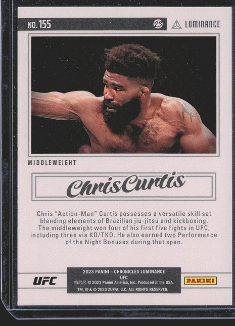 2023 Chris Curtis Chronicles Luminance Rc /99 #155 UFC