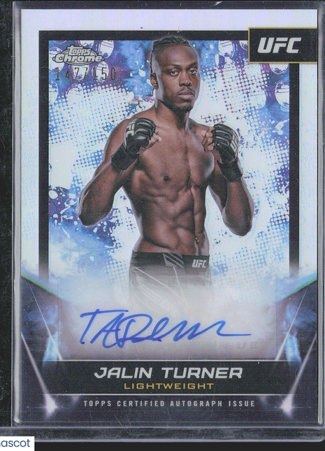 2024 Jalin Turner Topps Chrome UFC Signatures Refractor Auto /150