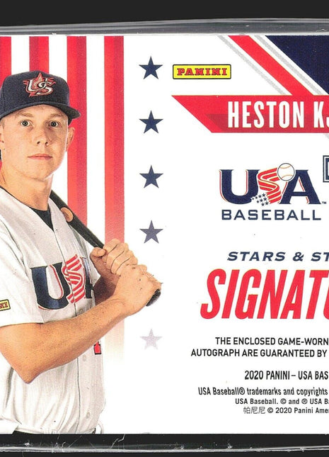 2020 Heston Kjerstad USA Stars & Stripes Patch Auto /25 Orioles