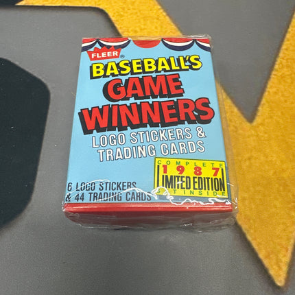 1987 fleer baseball game winners pack