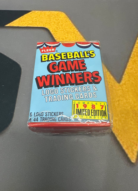 1987 fleer baseball game winners pack