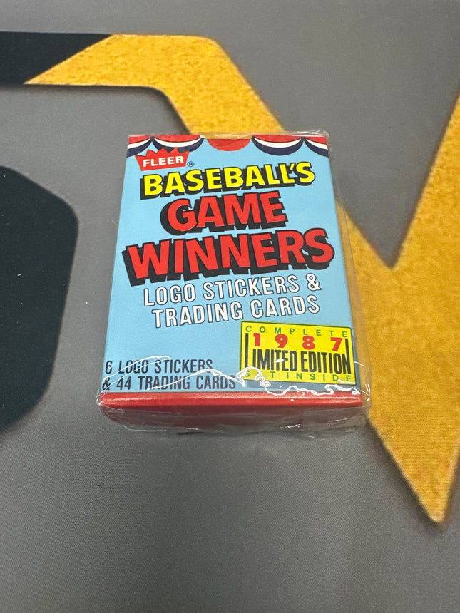 1987 fleer baseball game winners pack