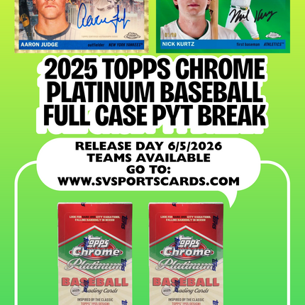 2025 Topps Chrome Platinum '55 Baseball Hobby Case PYT Break