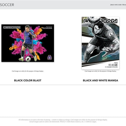 SOCCER 2026 Panini Obsidian K League Soccer Hobby Box