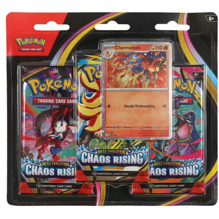 Pokemon Trading Card Games Mega Evolutions Chaos Rising 3-Pack Blister