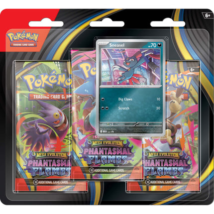 Pokemon TCG: Mega Evolutions Phantasmal Flames 3-Pack Blister