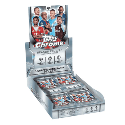 SOCCER 2025-26 Topps Chrome UEFA Club Competitions Hobby Box