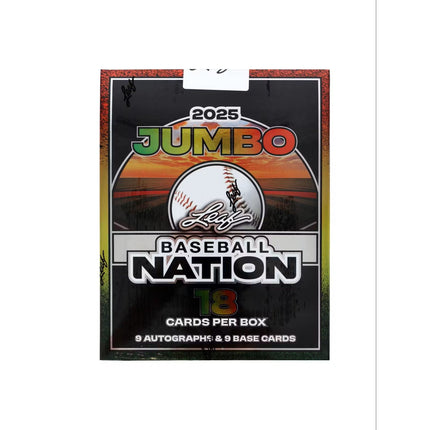 MLB 2025 Leaf Baseball Nation Hobby Jumbo Box