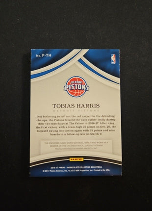 2016-17 Tobias Harris Immaculate Patch Auto /40 #p-th