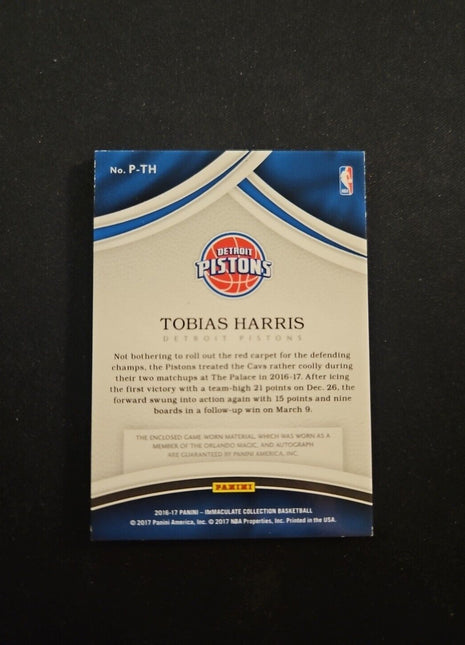2016-17 Tobias Harris Immaculate Patch Auto /40 #p-th