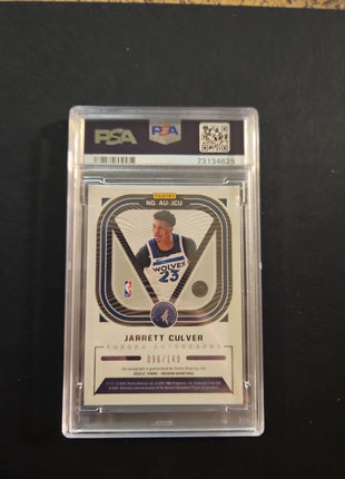 2020-21 Jarrett Culver Obsidian Aurora Auto /149 Psa 8