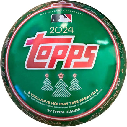 MLB 2024 Topps MLB Holiday Baseball Tin