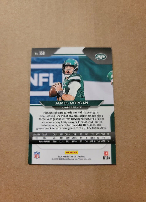 2020 James Morgan Prizm Rc Rookie #356 Jets