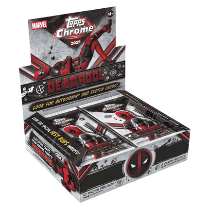 MCU 2025 Topps Chrome Marvel Deadpool Hobby Box