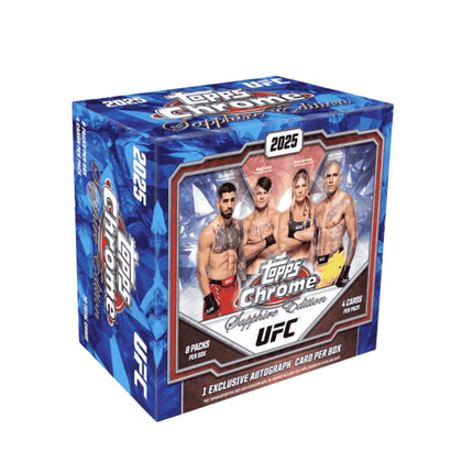 UFC 2025 Topps Chrome UFC Sapphire Edition Hobby Box