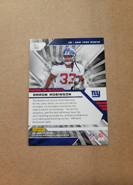 2021 Aaron Robinson Panini Xr Blue Rc Rookie /199 #152 Giants