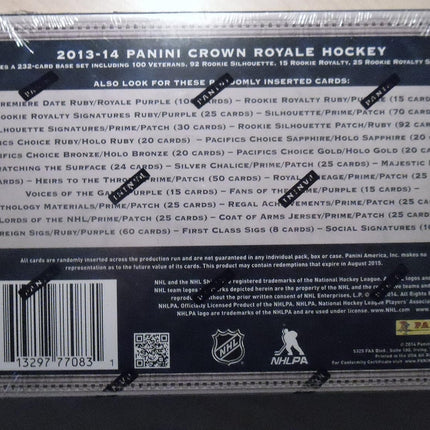 NHL 2013-14 Panini Crown Royale Hockey Hobby Box