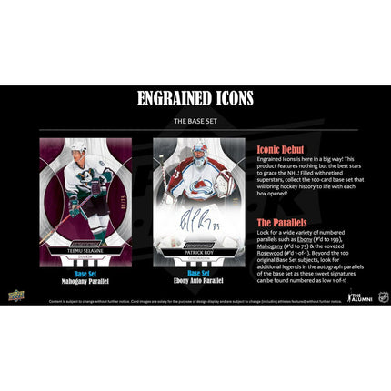 NHL 2024-25 Upper Deck Engrained Icons Hockey Hobby Box