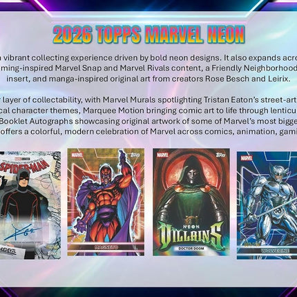 MCU 2026 Topps Marvel Neon Hobby Box
