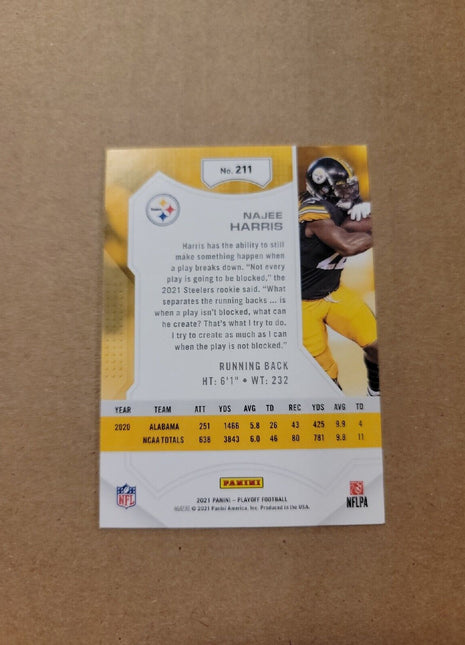 2021 Najee Harris Playoff Rc Rookie #211 Steelers