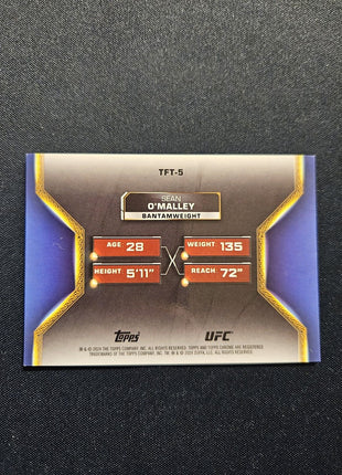 2024 Topps Chrome UFC Suga Sean O’Malley Tale of the Tape Gold /50