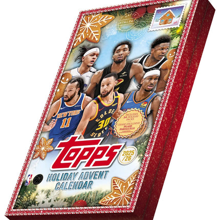 NBA 2025-26 Topps Holiday Basketball Countdown Calendar Box