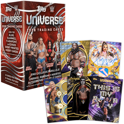 WWE 2026 Topps WWE Universe Trading Cards Value Box