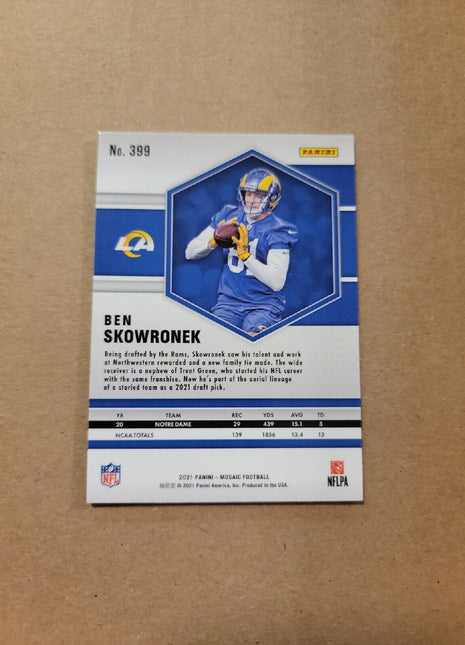 2021 Ben Skowronek Mosaic Rc Rookie #399 Rams