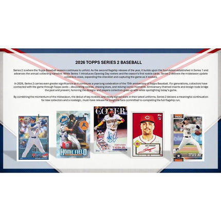 MLB 2026 Topps Series 2 Baseball Hobby Jumbo Box