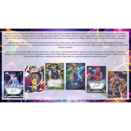 NBA Topps 2025-26 Chrome Cosmic Basketball Hobby Box