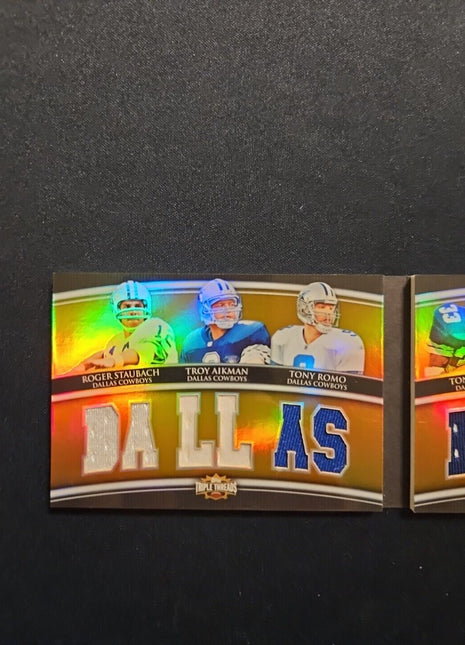 2010 Dallas Dynsaty Triple Threads Jersey /9 Emmitt Smith Troy Aikman Staubach