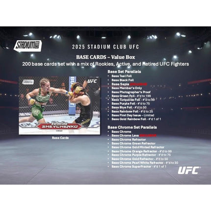 UFC 2025 Topps Stadium Club UFC Mega Box