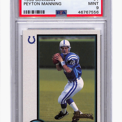 1998 Bowman Peyton Manning #1 PSA 9